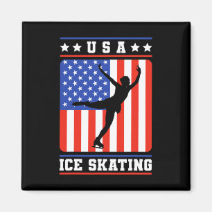 Aimant Figure Patinage Usa Patinage sur glace