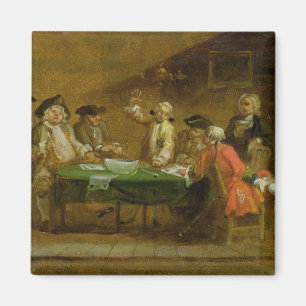 Aimant Figures dans une taverne ou un café, 1720s (huile