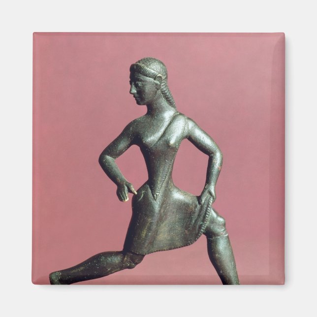 Aimant Figurine d'une fille qui court, (Devant)