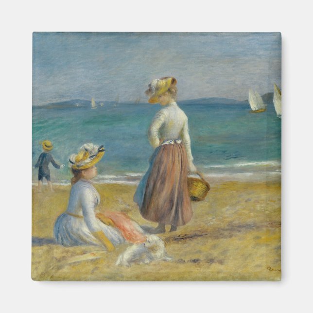 Aimant Figurines sur la plage - Pierre-Auguste Renoir (Devant)