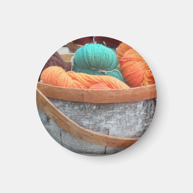 Aimant Fil en corbeille d'écorce de bouleau (Devant)