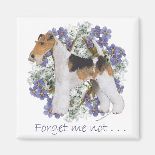 Aimant Fil Fox Terrier Forget-Me-Not