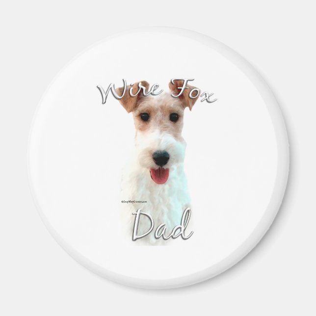 Aimant Fil Fox Terrier Papa 2 (Devant)
