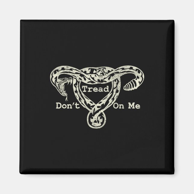 Aimant Fil Sur Moi Uterus Snake Pro Roe Feminist (Devant)