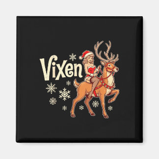Aimant Fille à lunettes renne de noël pin up vintage père