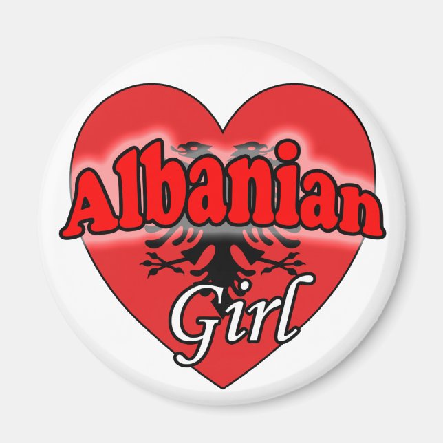 Aimant Fille albanaise (Devant)