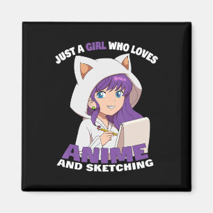 Aimant Fille Anime Juste Une Fille Qui Aime Anime Et Sket