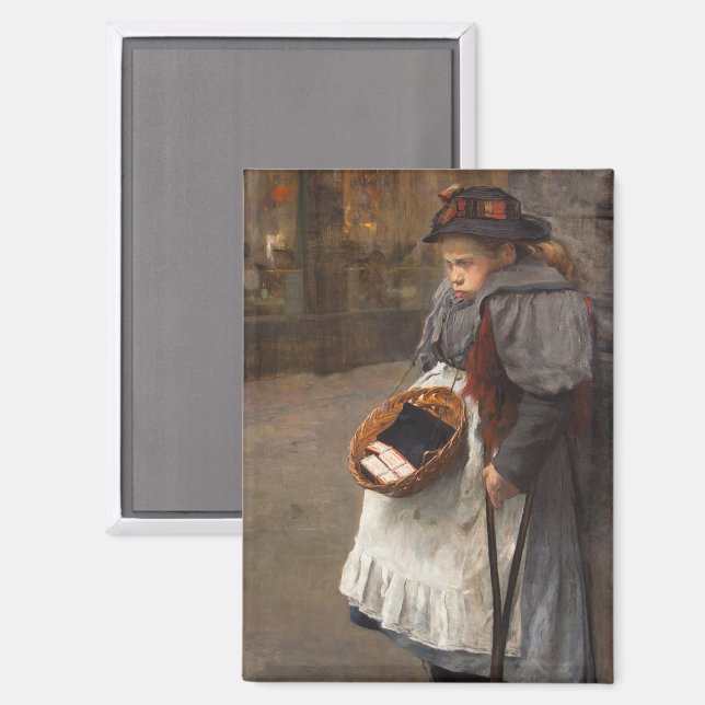 Aimant Fille aux allumettes Pauvre gamin des rues Pauvret (Recto/Verso)