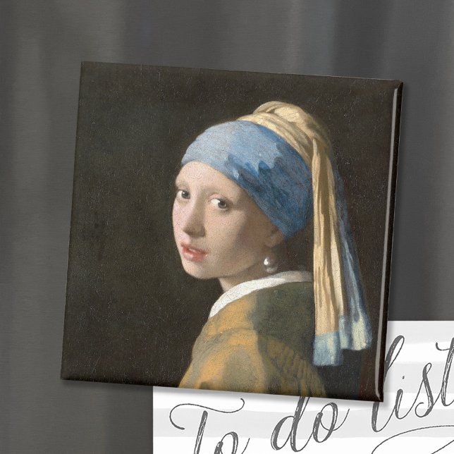 Aimant Fille avec une oreille perle | Johannes Vermeer (Créateur téléchargé)