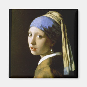 Aimant Fille avec une perle à oreille Vermeer Art