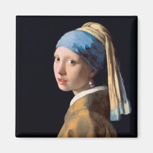 Aimant Fille avec une perle d'oreille-Johannes Vermeer