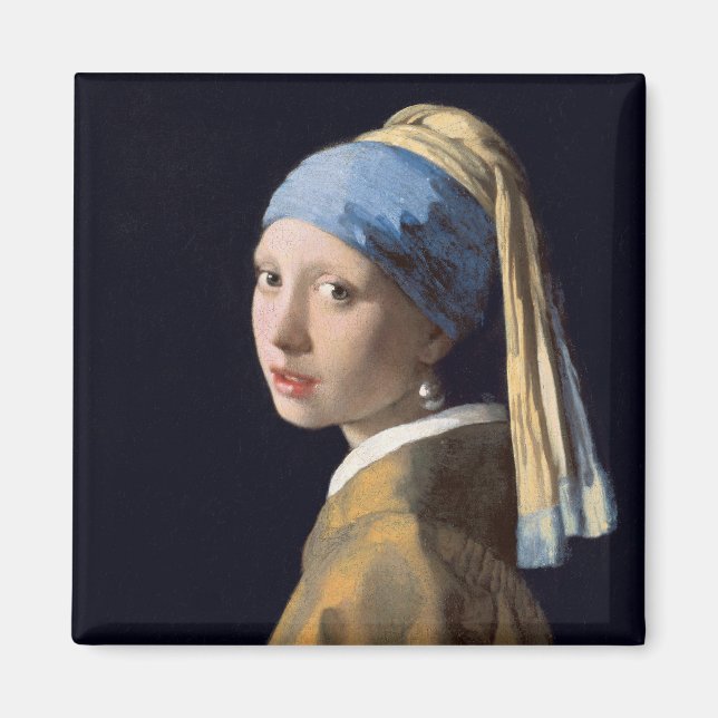 Aimant Fille avec une perle d'oreille-Johannes Vermeer (Devant)