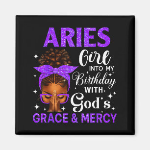 Aimant Fille Bélier Stepping Anniversaire Femmes Noires A