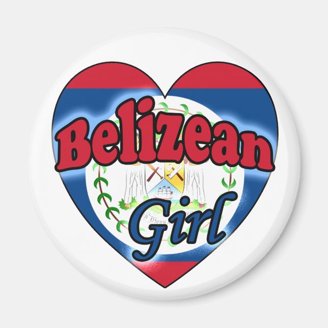 Aimant Fille bélizienne (Devant)