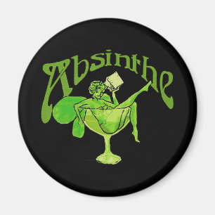 Aimant Fille d'absinthe en verre