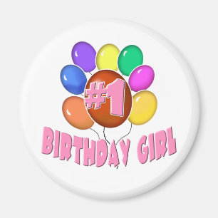 Aimant Fille d'anniversaire