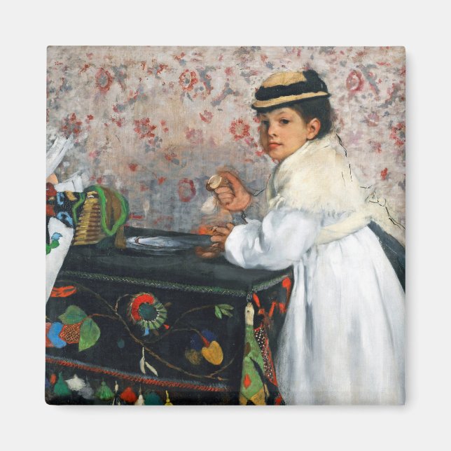 Aimant Fille dans un Casquette, Edgar Degas (Devant)