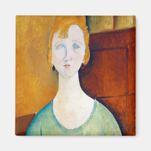 Aimant Fille dans une blouse verte, Modigliani