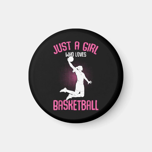 Aimant Fille de basketball Femmes (Devant)