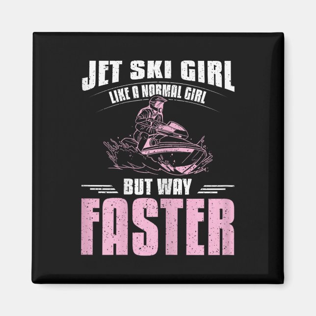 Aimant Fille de Jet Ski  (Devant)