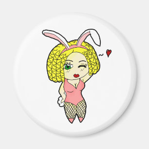 Aimant Fille de lapin