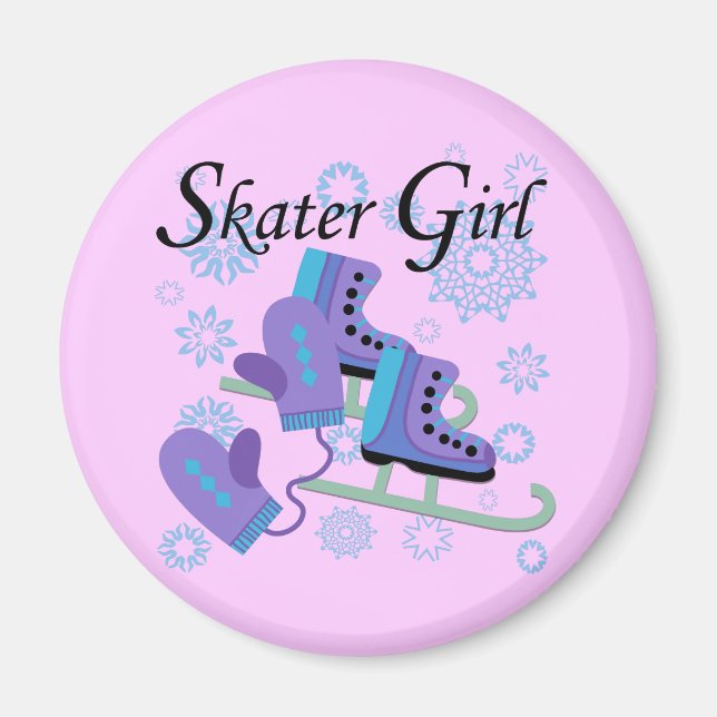 Aimant Fille de patineur (Devant)