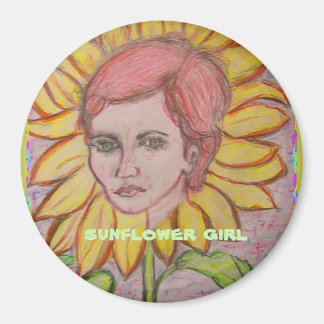 Aimant Fille de tournesol