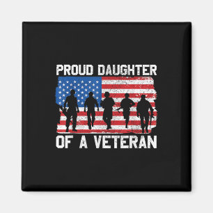 Aimant Fille De Vétéran Memorial Day Us Patriotic Desi