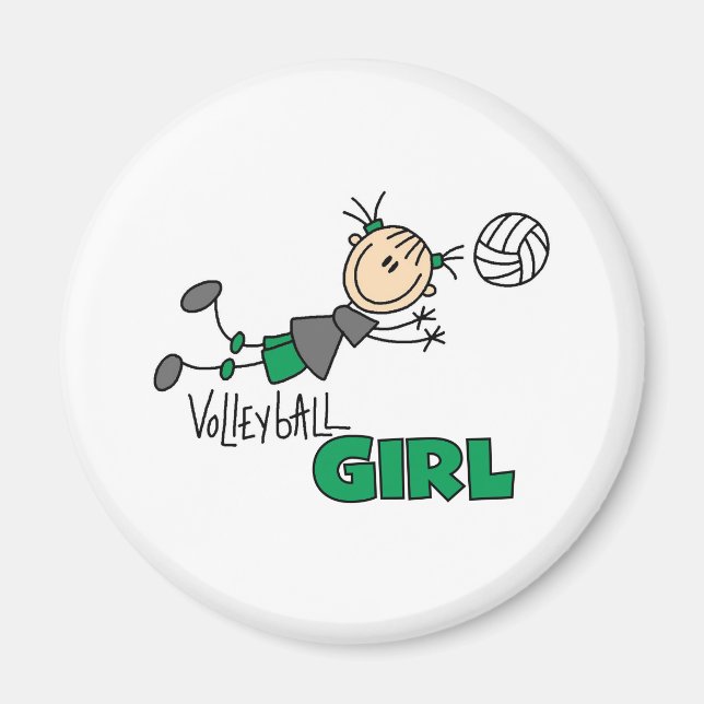 Aimant Fille de volley-ball (Devant)
