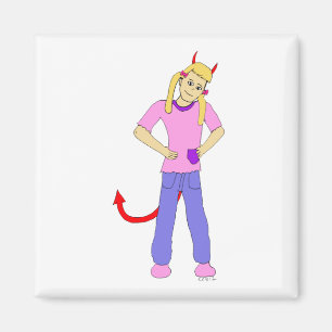 Aimant fille diable