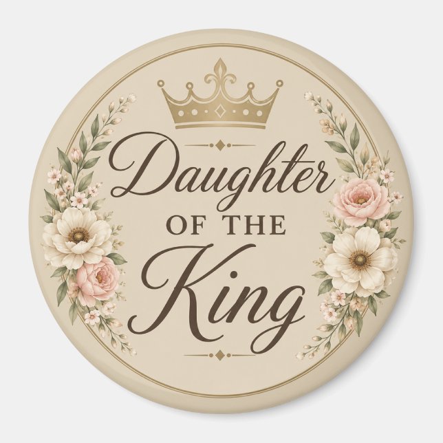 Aimant Fille du Roi Réfrigérateur Élégant (Devant)