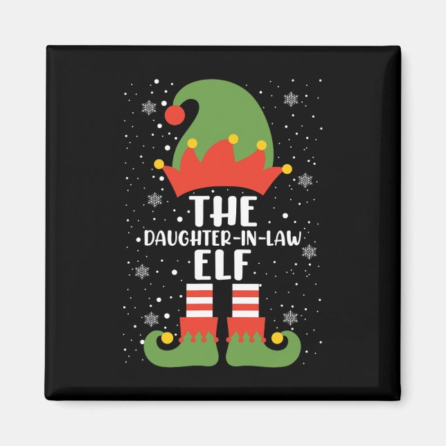 Aimant Fille En Droit Fête De Noël Elfe Correspondant F (Devant)