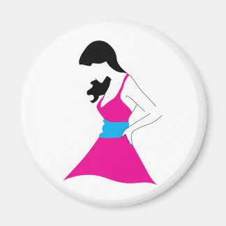 Aimant Fille En Robe De Soleil