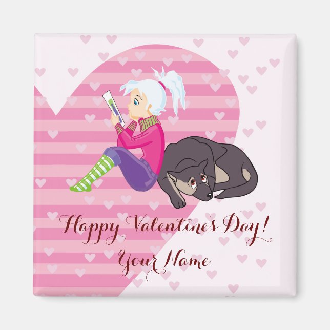 Aimant Fille Être amoureuse (Devant)