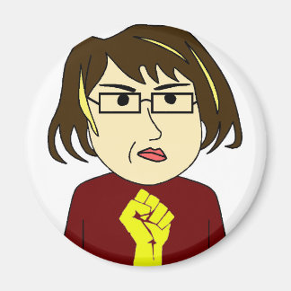 Aimant Fille grasse combat l'aimant arrière