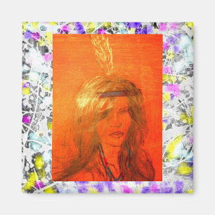 Aimant fille indienne goutte