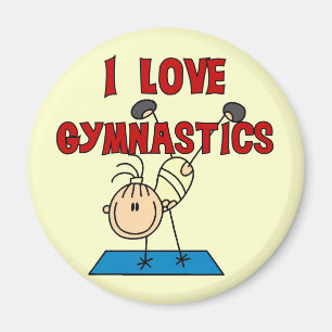 Aimant Fille J'adore la Gymnastique