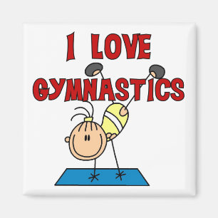 Aimant Fille J'adore la Gymnastique