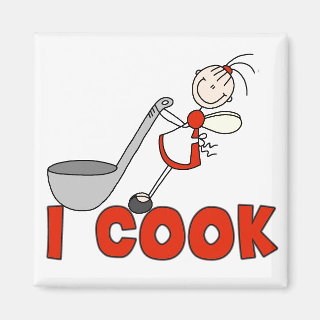 Aimant Fille Je Cuisine (Devant)