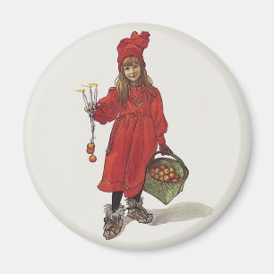 Aimant Fille suédoise Brita de Carl Larsson comme Iduna