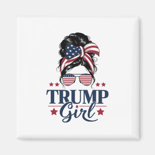 Aimant Fille Trump Chignon Décoiffé Trump 2024 Élection A