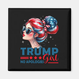Aimant Fille Trump Sans Excuses Bun Décoiffé Sungles Trum