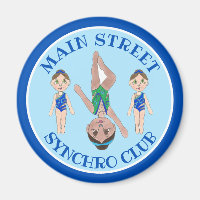 Filles de nageur synchronisées Synchro Sports de n