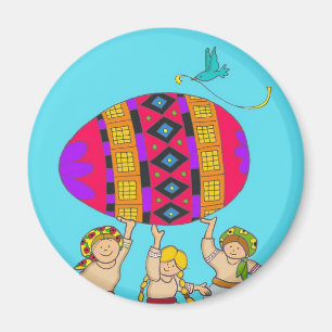 Aimant Filles de Pysanka