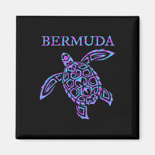 Aimant Filles Garçons Tortue de Mer des Bermudes Souvenir