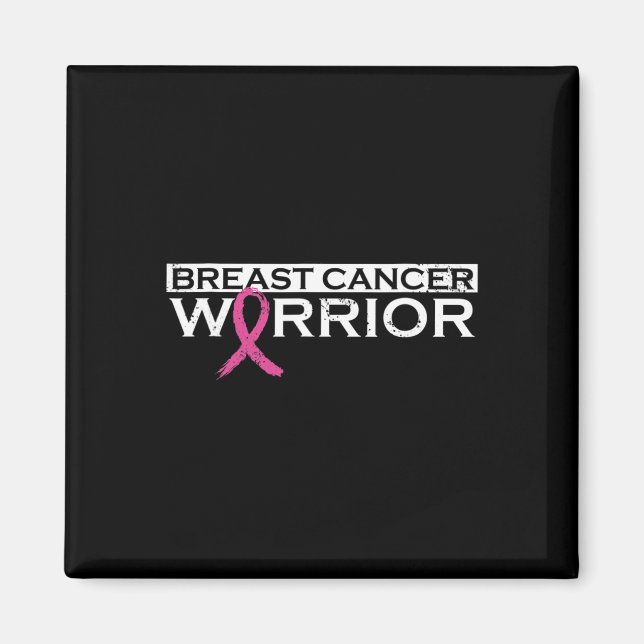 Aimant Filles Guerrier du cancer du sein1 (Devant)