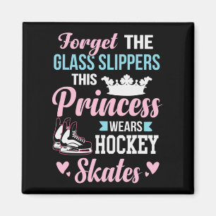 Aimant Filles Hockey Sur Glace Cette Princesse Porte Des