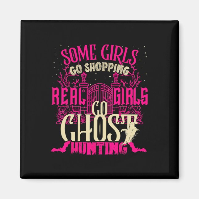 Aimant Filles mignonnes Allez Chasse Fantôme Paranormal S (Devant)