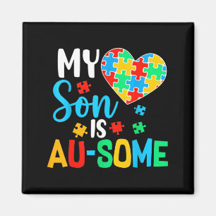Aimant Fils est Au-Some Autism Mama Acceptation Sensibili