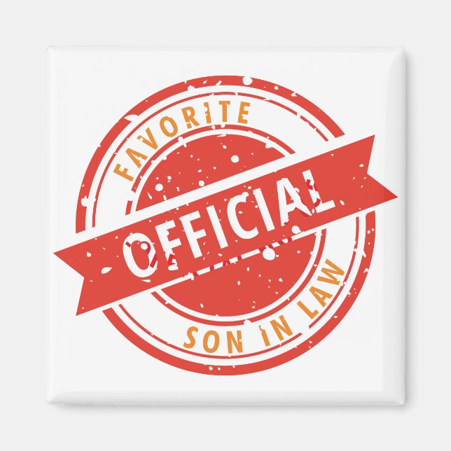 Aimant Fils favori officiel en droit Don pour Fils en dro (Devant)